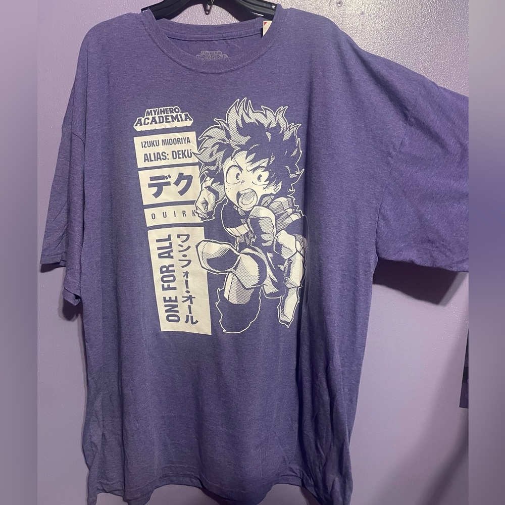 NWT Men’s My Hero Academia Deku Hero Profile T-Shirt (Size 2XL)